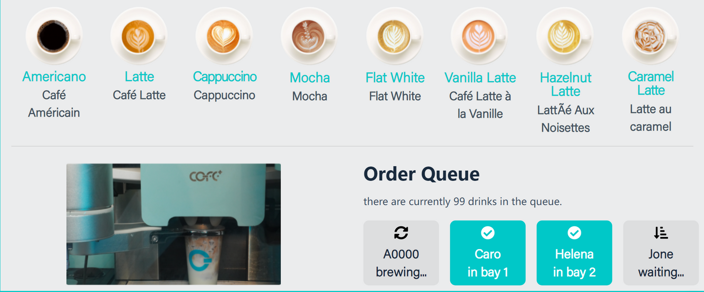 Robot Coffee Kiosk (Indoor)